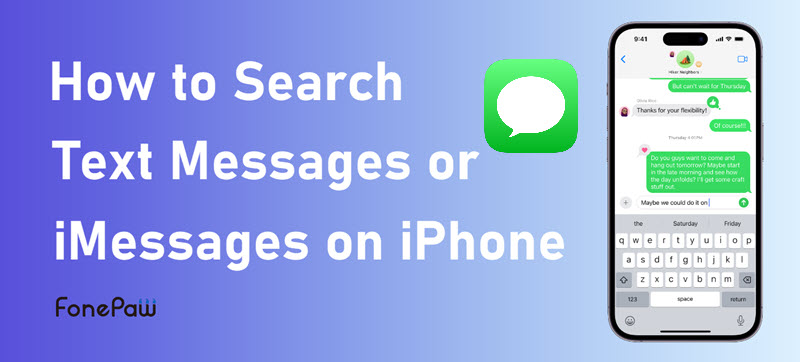 Search Messages on iPhone