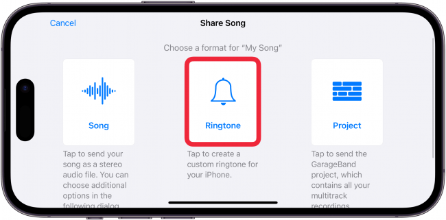Select Ringtone