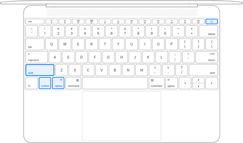 Mac-Laptop (ohne Apple T2-Chip) SMC zurücksetzen