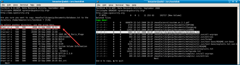 TestDisk 還原資源回收筒資料