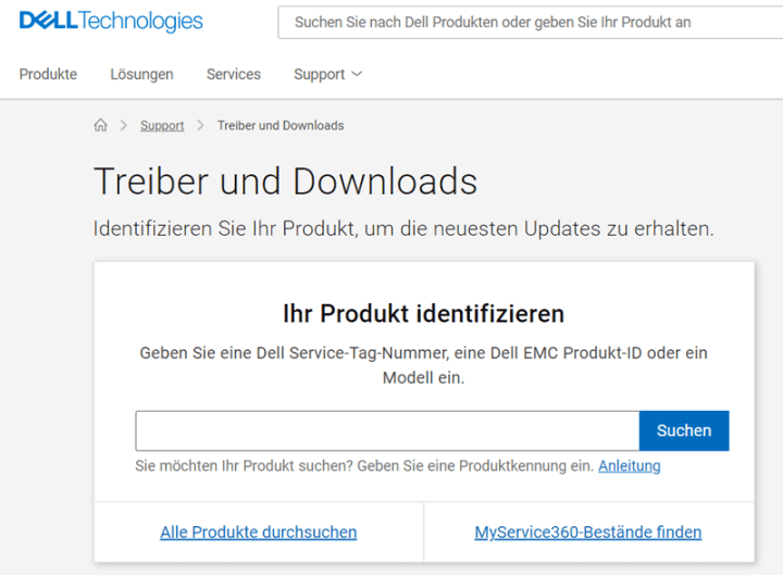 Treiber und Downloads von Dell