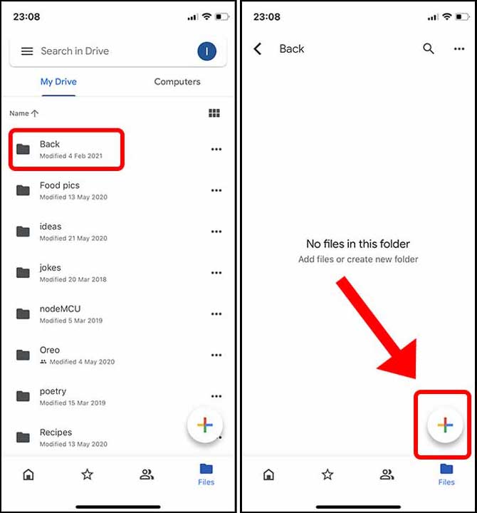 Upload Data from iPhone to Google Drive