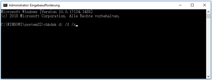 USB-Stick mit CHKDSK überprüfen