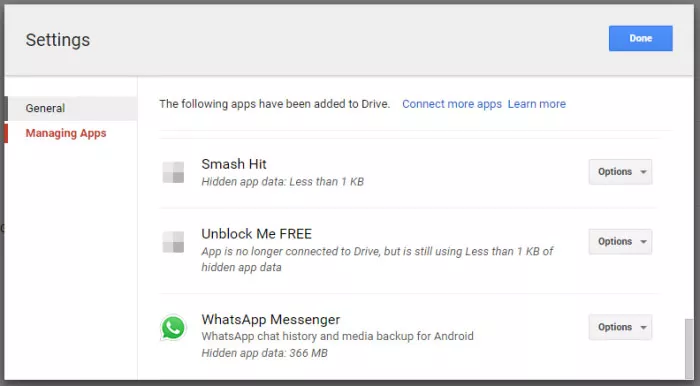 Whatsapp Backup auf Goolgle Drive